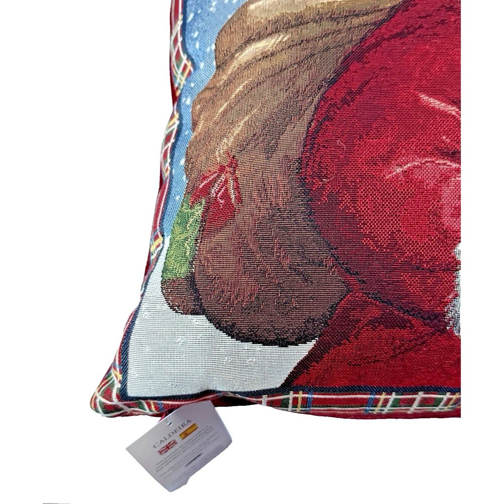 Caldeira Luxury Santa Claus Christmas Throw Pillow Decorative Made in UK - Picture 5 of 12